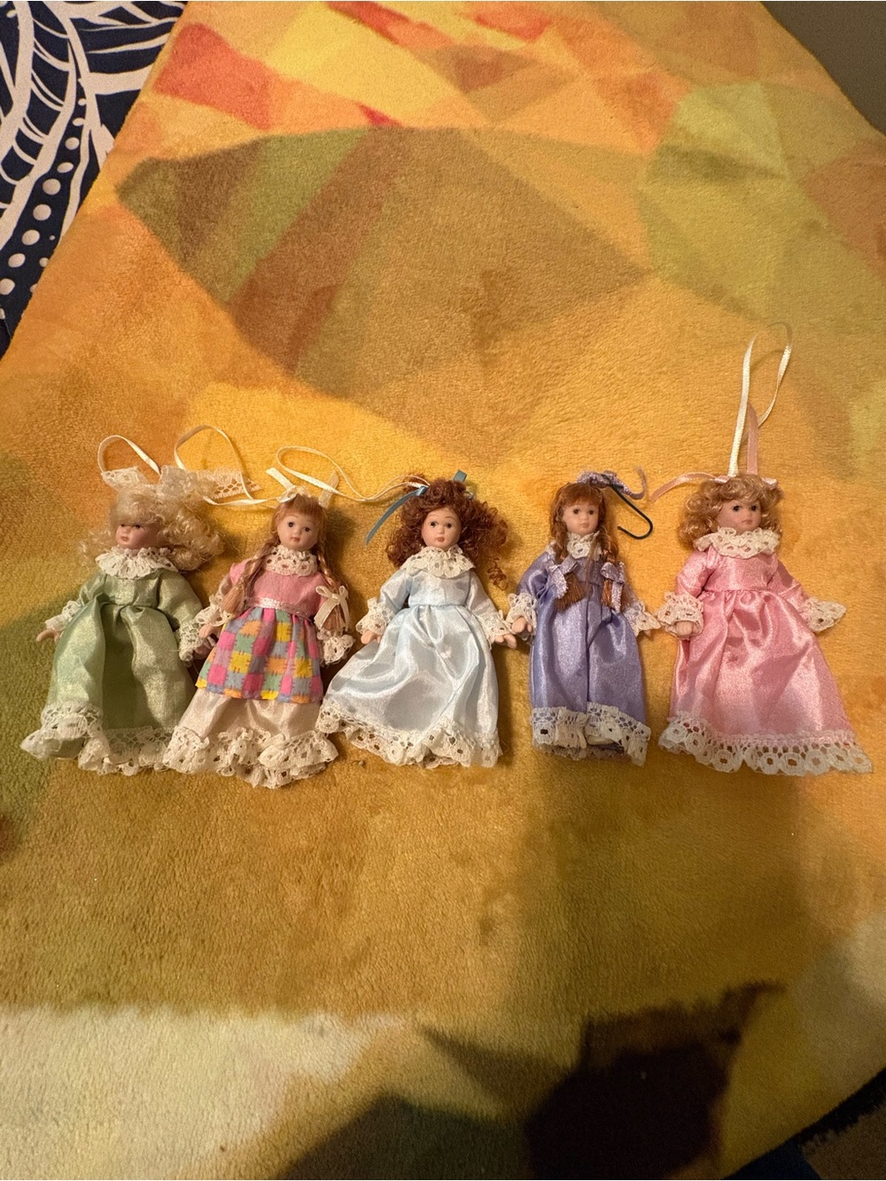 Porcelain doll ornaments